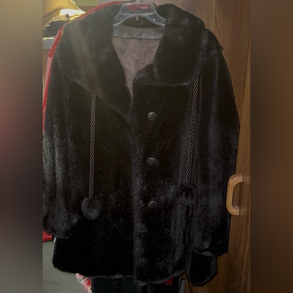 Vintage Royal Minky by Hillmoor Women's Dark Rich Brown Faux Fur Coat - Picture 4 of 6